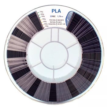 Фото PLA пластик REC 1.75 мм чёрный