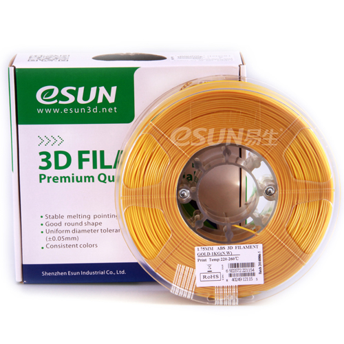 Фото нить для 3D-принтера eSUN 3D FILAMENT ABS GOLD 1.75 мм