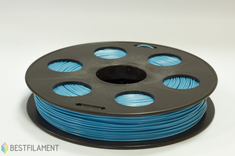 Фото нить для 3D-принтера Голубой ABS пластик Bestfilament 0.5 кг, 1.75 мм