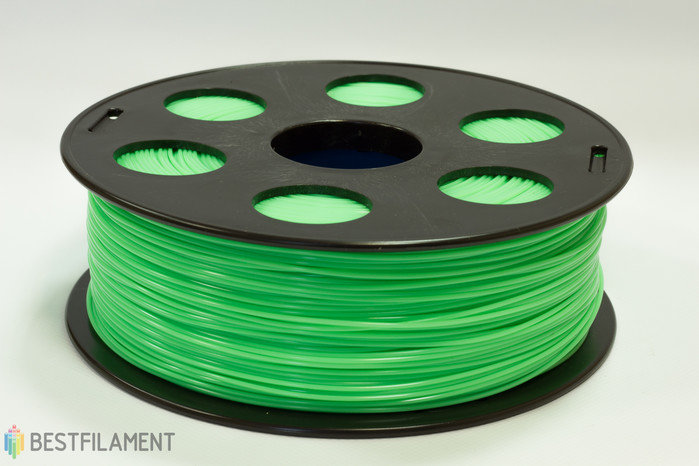 Фото нить для 3D-принтера САЛАТОВЫЙ ABS пластик Bestfilament 1 кг, 1.75 мм